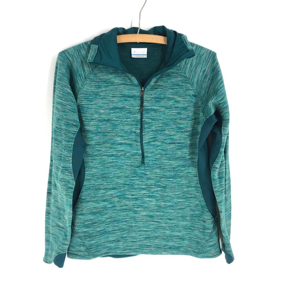 Columbia | Knit Teal Pullover Half Zip M
